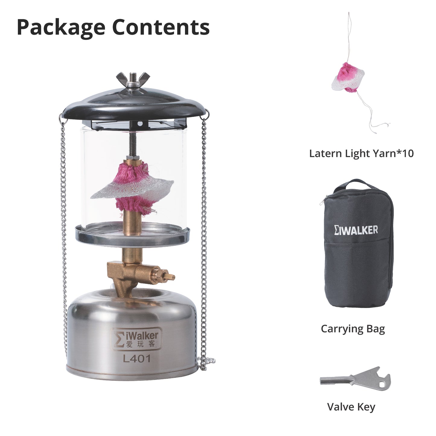 IWALKER L401 Camping Lantern Portable Gasoline Lamp