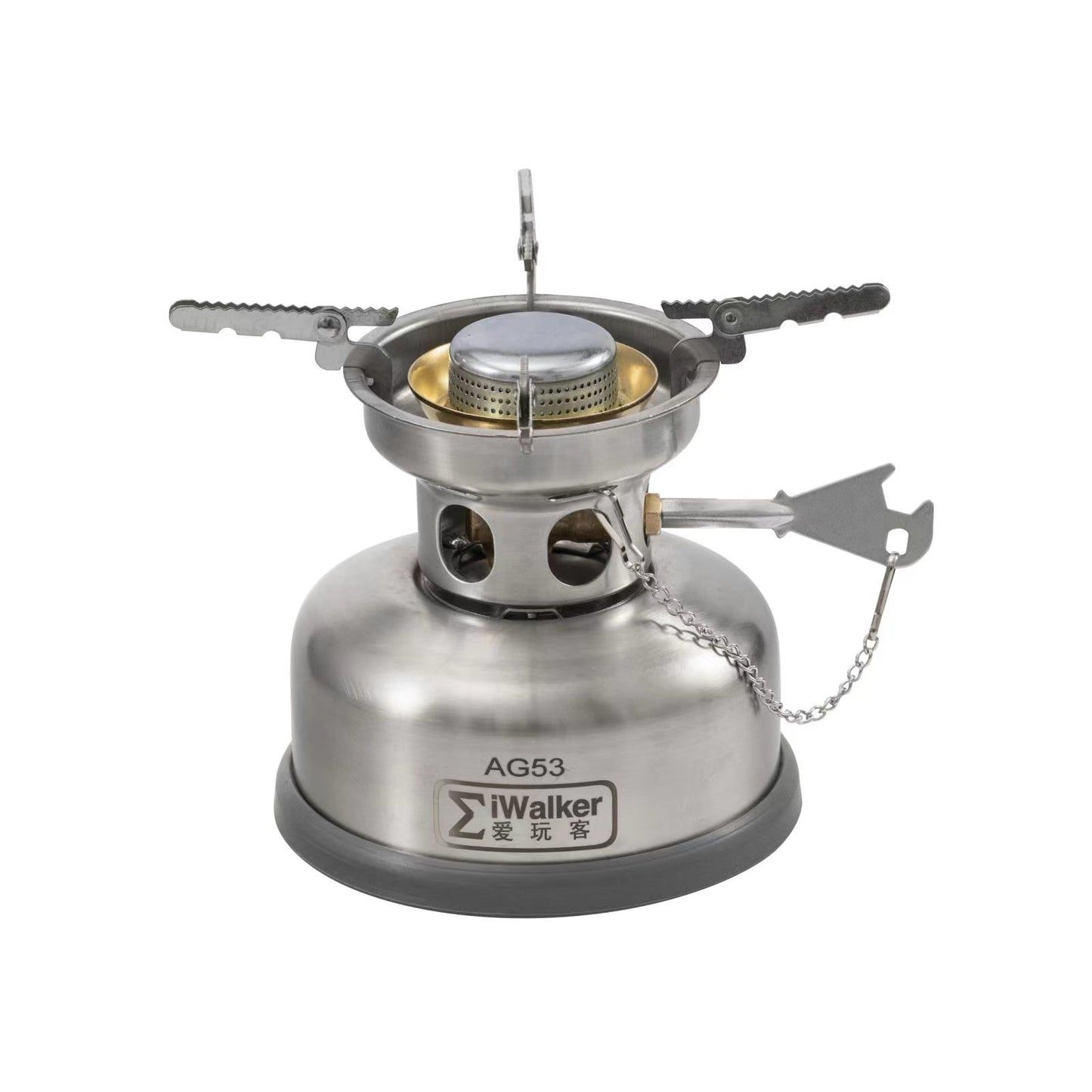 IWALKER AG53 Alcohol/Gasoline Dual Fuel Camping Backpacking Stove | Outdoor Gasoline Stove/Alcohol Stove Silent Burner